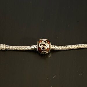 Pandora charm zen red enamel